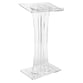 Clear Acrylic Curved Lectern and Podium - P.O.P.